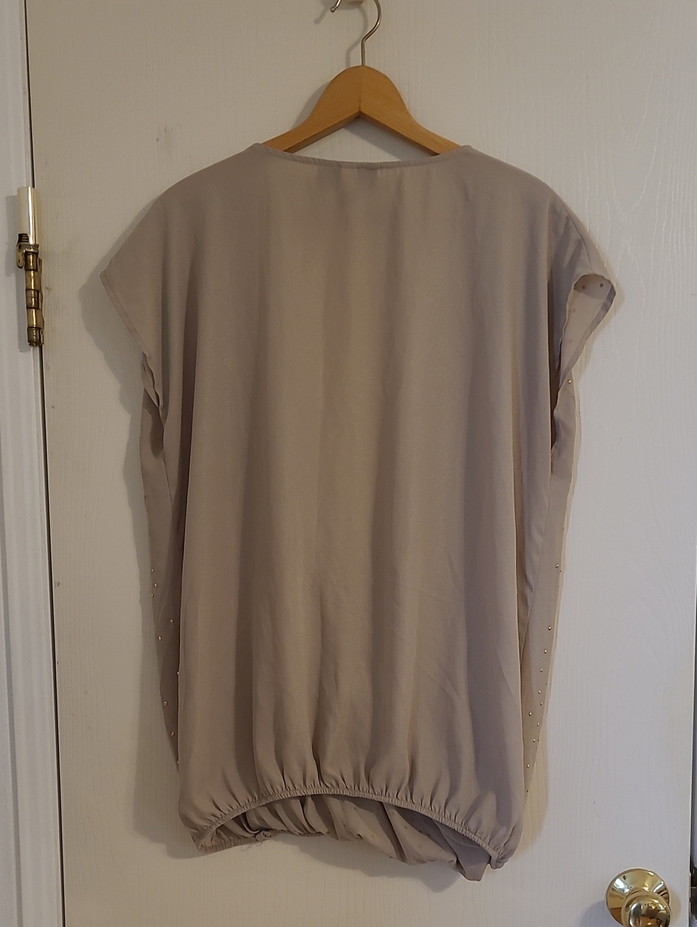Lane Bryant Deep V Faux Wrap Blouse - Picture 4 of 7